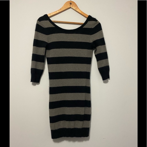 Topshop Striped Mini Dress Sweater size 4 - Picture 4 of 4